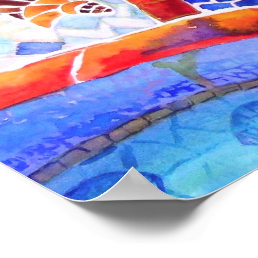 ガウディの公園。 ポスター (角)