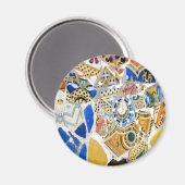 ガウディイエロータイル磁石 マグネット (正面/裏面)