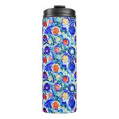 ガウディインスパイア数々のカラーのモザイク模様サーマルT タンブラー (正面)