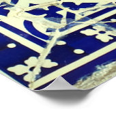 ガウディズパークグエルモザイクタイルズバルセロナ ポスター (角)