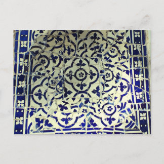 ガウディズパークグエルモザイクタイルズバルセロナ ポストカード