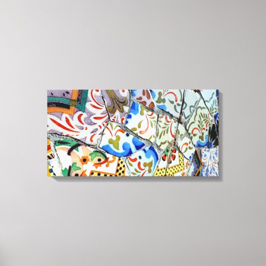 ガウディズパークグエルモザイクタイル キャンバスプリント (正面)