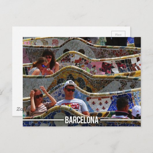 ガウディパークグエル，バルセロナスペイン ポストカード (正面/裏面)