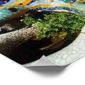 ガウディリザードハンド&グリーンフラワーポスター ポスター (角)