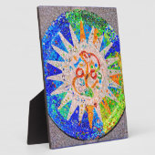 ガウディ詳細ブルー フォトプラーク (側面)