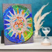 ガウディ詳細ブルー フォトプラーク (側面)