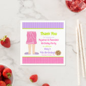 ガウンのパジャマとパンケーキのパーティー スタンダードカクテルナプキン (インサイチュ)