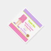 ガウンのパジャマとパンケーキのパーティー スタンダードカクテルナプキン (角)