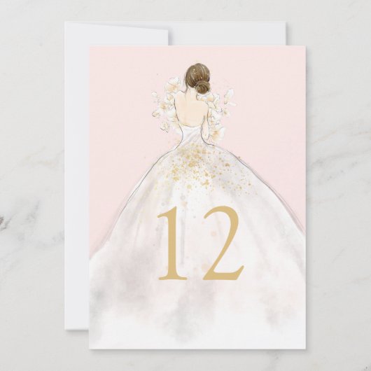 ガウンの花嫁マグノリア 招待状 (裏面)