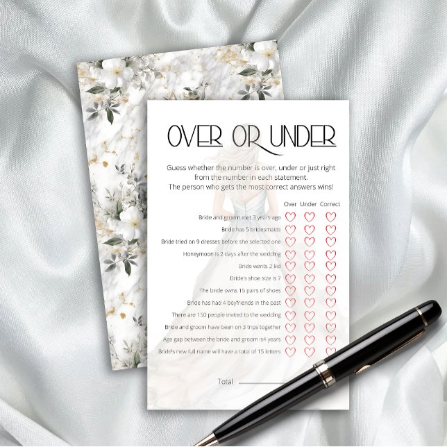 ガウンを着た花嫁がブライダルシャワーゲーム (クリエイターアップロード済み)