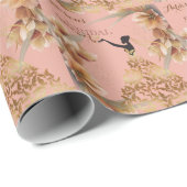 ガウンエレガントシルエットブライダルシャワー ラッピングペーパー (ロールコーナー)