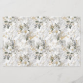 ガウンエレガントディスプレー結婚シャワーの花嫁 便箋 (裏面)