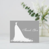 ガウンエレガントブライダルシャワーありがとう ポストカード (スタンド正面)