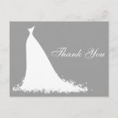 ガウンエレガントブライダルシャワーありがとう ポストカード (正面)