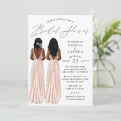 ガウンエレガントブライダルシャワーツガールズ招待状 招待状 (スタンド正面)