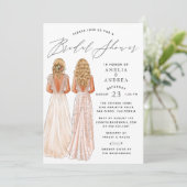 ガウンエレガントブライダルシャワーツガールズ招待状 招待状 (スタンド正面)