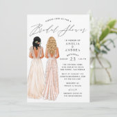 ガウンエレガントブライダルシャワーツガールズ招待状 招待状 (スタンド正面)