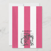 ガウンエレガントブライダルシャワー単語スクランブルゲームカード 招待状 (裏面)