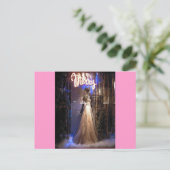 ガウンエレガントNYCホリデーウィンドウディスプレイ シーズンポストカード (スタンド正面)