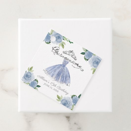 ガウンライトブルーフローラキンセアニェラパーティー フェイバータグ (インサイチュ)