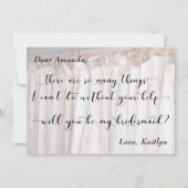 ガウン結婚の写真を撮ってくれるか？ 招待状 (正面)