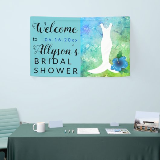 ガウン結婚ビーチブライダルシャワー 横断幕 (トレードショー)