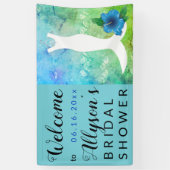 ガウン結婚ビーチブライダルシャワー 横断幕 (縦)