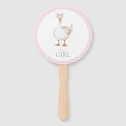 ガウ間抜けスお洒落の男の子または女の子の性別が明らかになる ハンドファン (裏面)