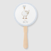 ガウ間抜けスお洒落の男の子または女の子の性別が明らかになる ハンドファン (正面)