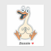 ガウ間抜けス予測できなンおもしろいガチョウ シール (シート)