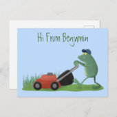 ガエおもしろいルの刈り芝漫画 ポストカード (正面/裏面)