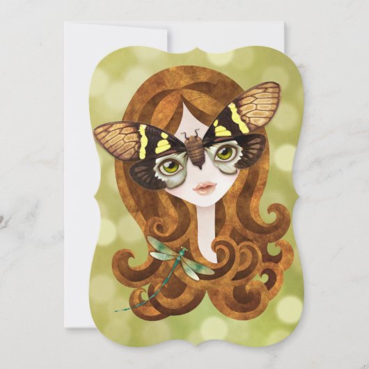 ガエアナコガネの妖精プリンセス招待状 招待状 (正面)