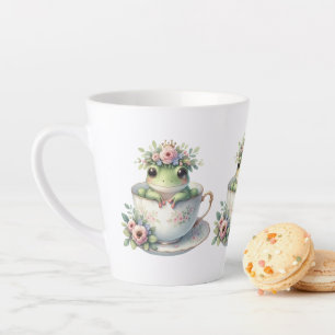 ガエルお洒落インフローラ茶碗 カフェラテマグ