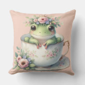 ガエルお洒落インフローラ茶碗 クッション (正面)