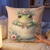 ガエルお洒落インフローラ茶碗 クッション