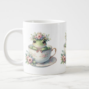 ガエルお洒落インフローラ茶碗 ジャンボコーヒーマグカップ