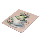 ガエルお洒落インフローラ茶碗 タイル (側面)