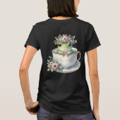 ガエルお洒落インフローラ茶碗 Tシャツ (裏面)