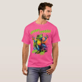 ガエルでフロギーおもしろい踊り Tシャツ (正面フル)