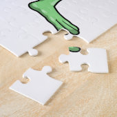 ガエルとダンベルボディビル ジグソーパズル (側面)