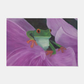 ガエルのフロアマットのぞき見 ドアマット (正面)