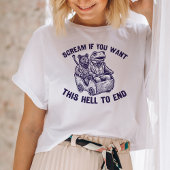 ガエルもしネズミが欲しいおもしろいと叫ぶ Tシャツ