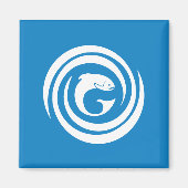 ガエル語のカナダ人旗 マグネット (正面)