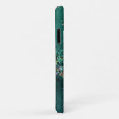 ガエレガントスムーンエメラルドナイトレースグリーン Case-Mate iPhoneケース (裏面/右)