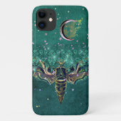 ガエレガントスムーンエメラルドナイトレースグリーン Case-Mate iPhoneケース (裏面)