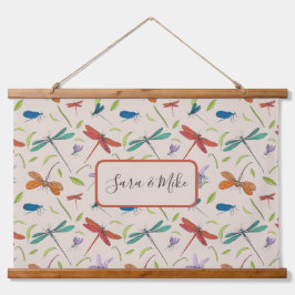 ガカラフルス蝶パタパーソナライズされたーン 吊り下げ型タペストリー