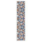 ガカラフルス蝶パターン ショートテーブルランナー (正面)