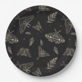 ガカラフルス蝶パターン ペーパープレート (正面)