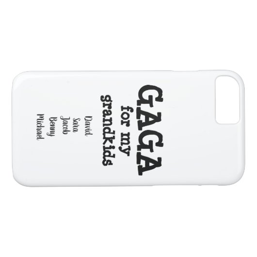 ガガのケースがおばあちゃん孫の名前を贈る Case-Mate iPhoneケース (裏面(横))