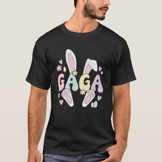 ガガガ祖母イースターバニーガガガガガガガジュスター Tシャツ (正面)